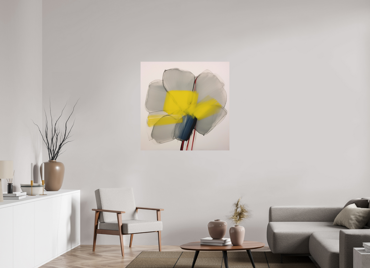 'Glimmer of Serene Petals' printed on Aluminium
