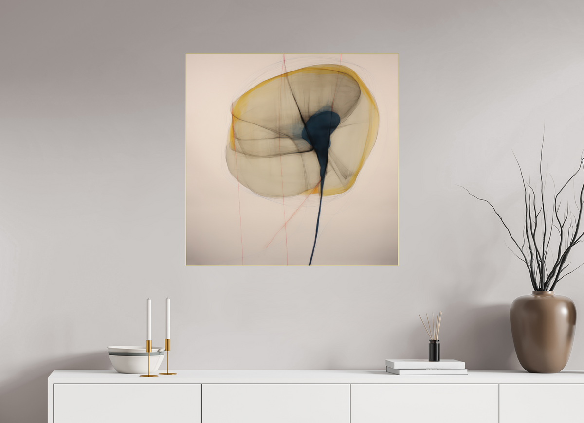 'Veil's Embrace' behind Plexiglass