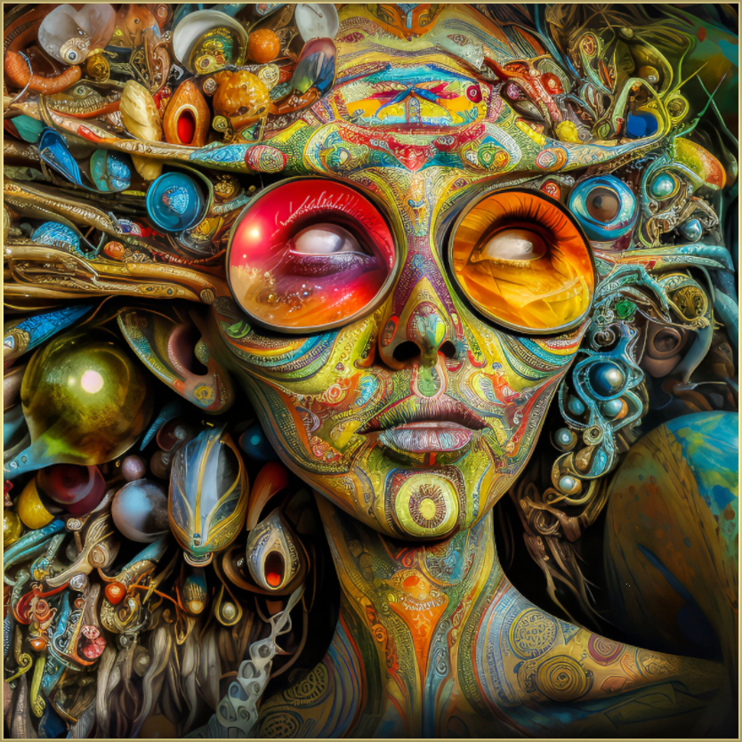 Main image The Luminous Visage of Paisley: A Kaleidoscopic Tapestry of Consciousness