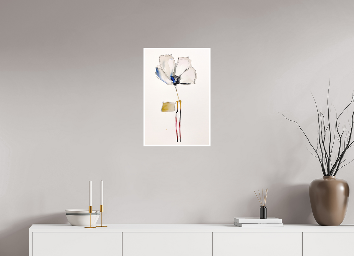 'Dance of Petal and Stem' (Fine Art Print on Canson Arches Aquarelle Water Color Paper)