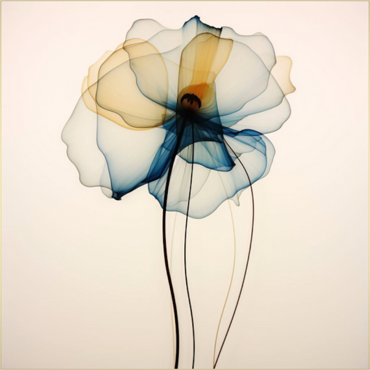 'Celestial Petal Dance' behind Plexiglass