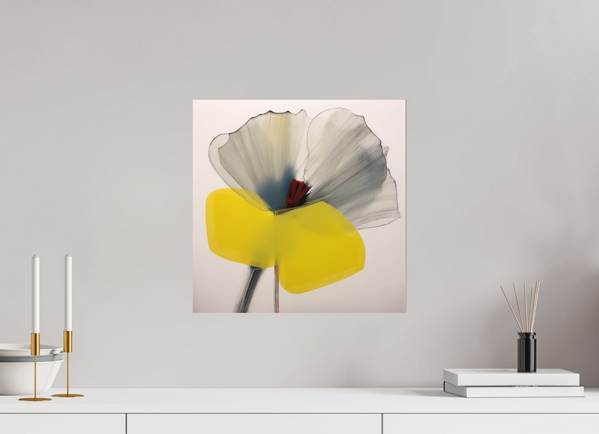 'Silent Petal Resonance' printed on Aluminium