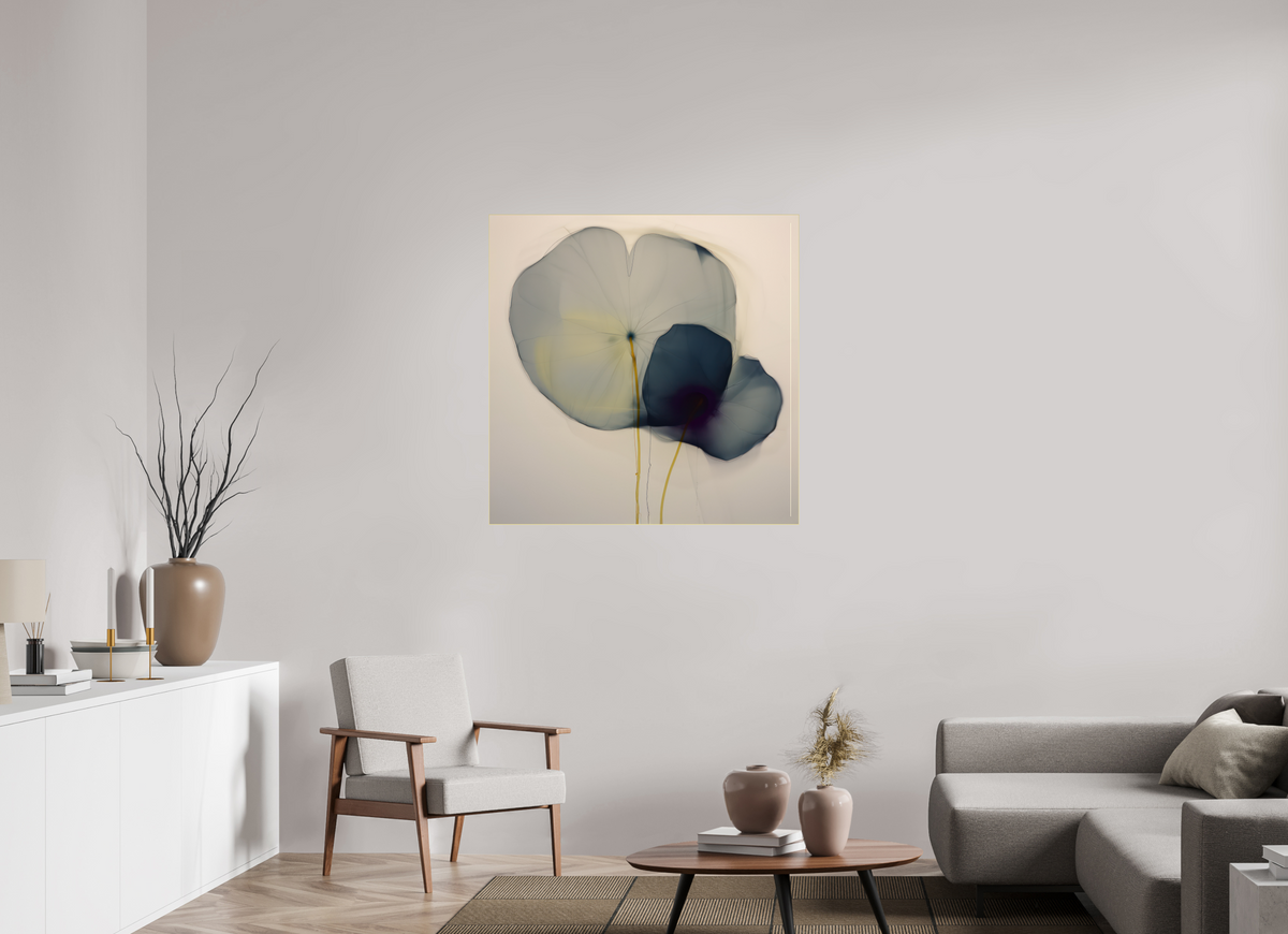 'Choreography of Silent Petals' behind Plexiglass
