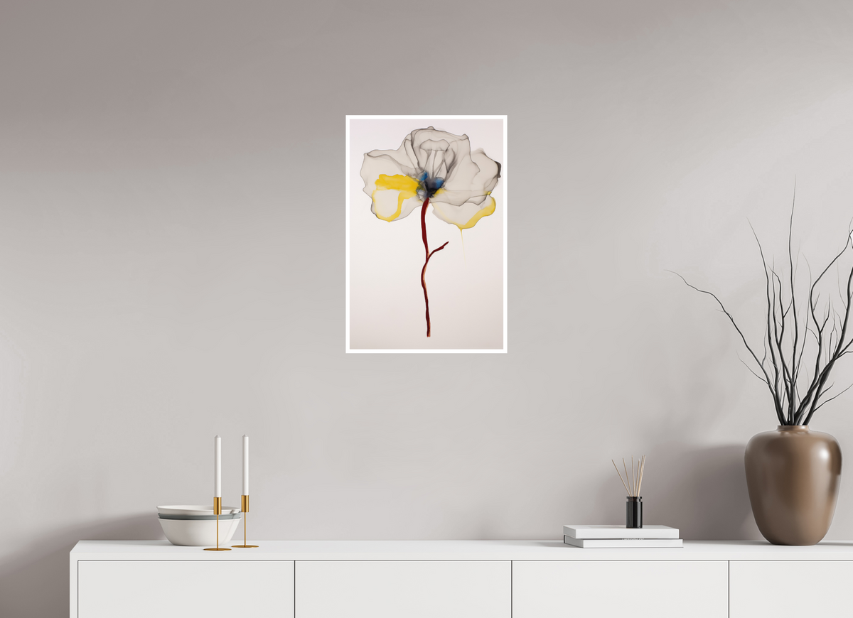 'Crimson Gesture' Fine Art Print on Hahnemühle Paper