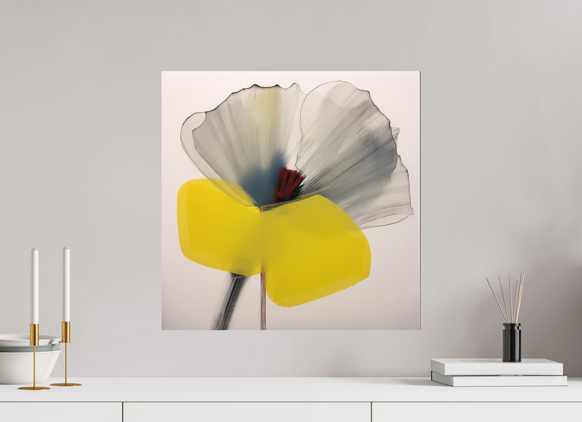 'Silent Petal Resonance' printed on Aluminium