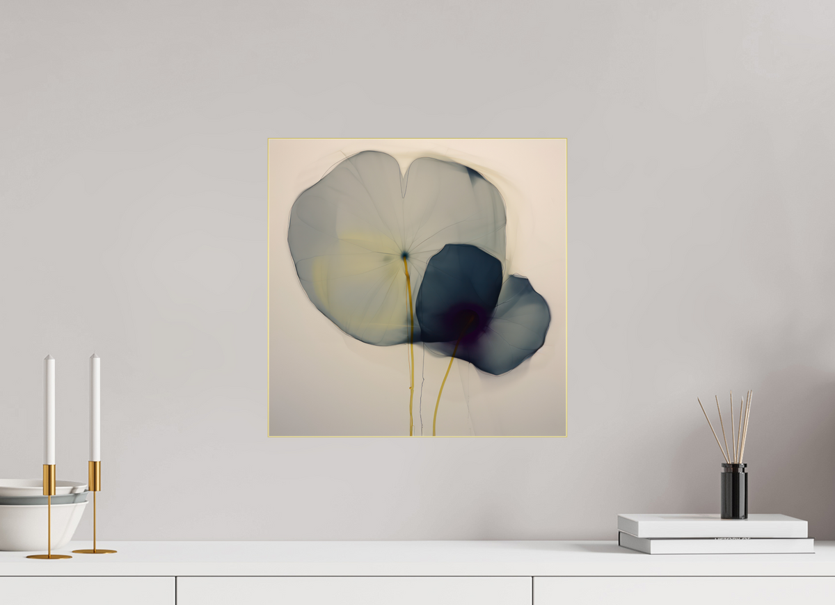 'Choreography of Silent Petals' behind Plexiglass