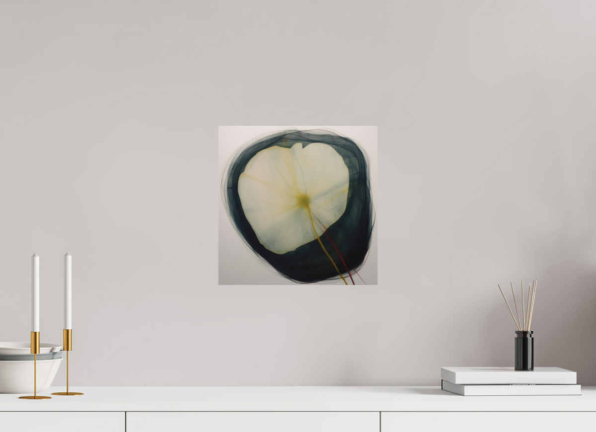 Lilly with Yellow and Red Stem printed directly on aluminium