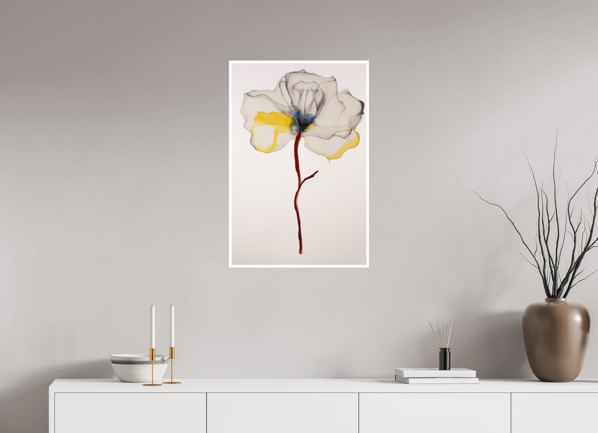 'Crimson Gesture' Fine Art Print on Hahnemühle Paper