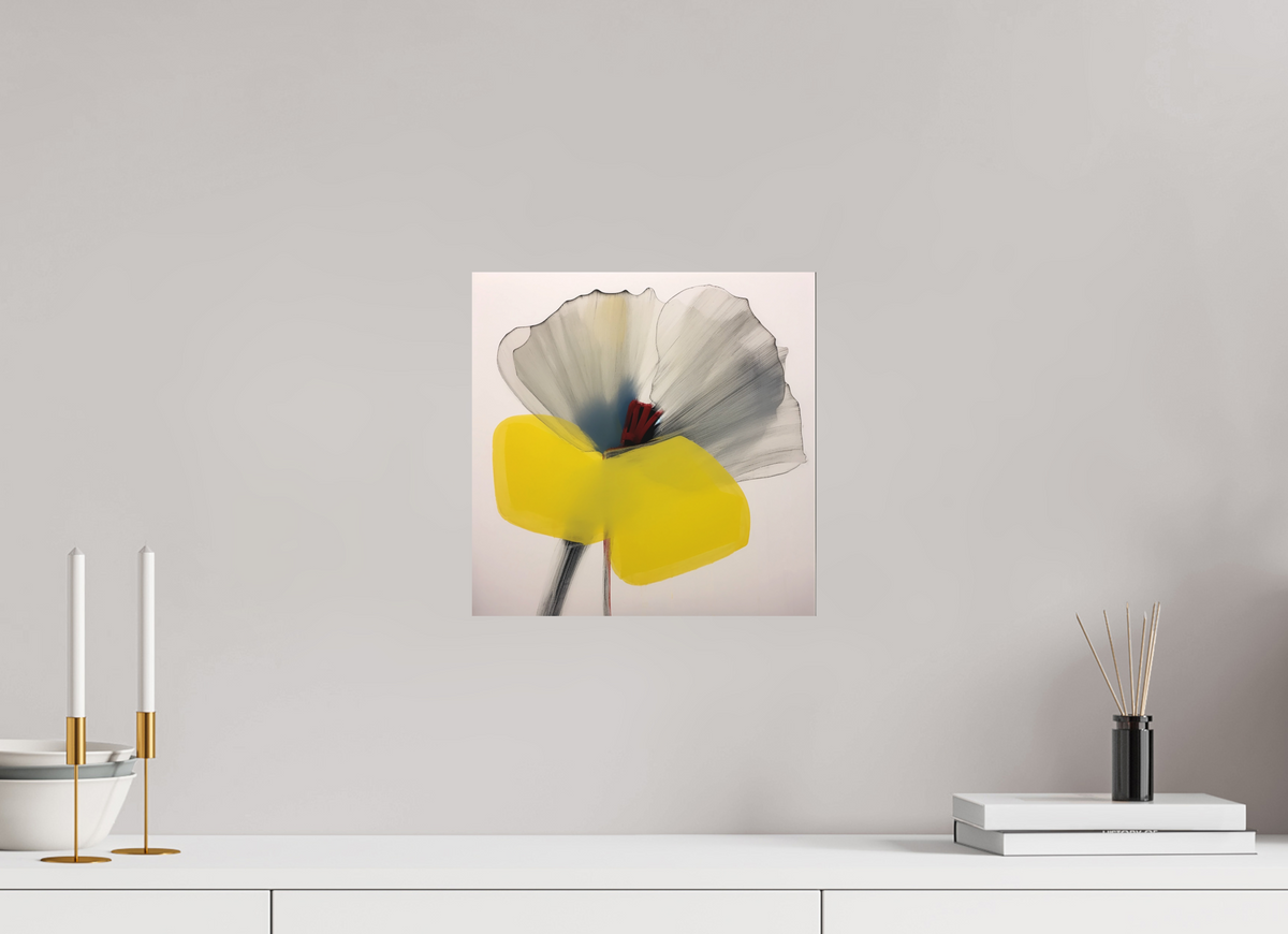 'Silent Petal Resonance' printed on Aluminium