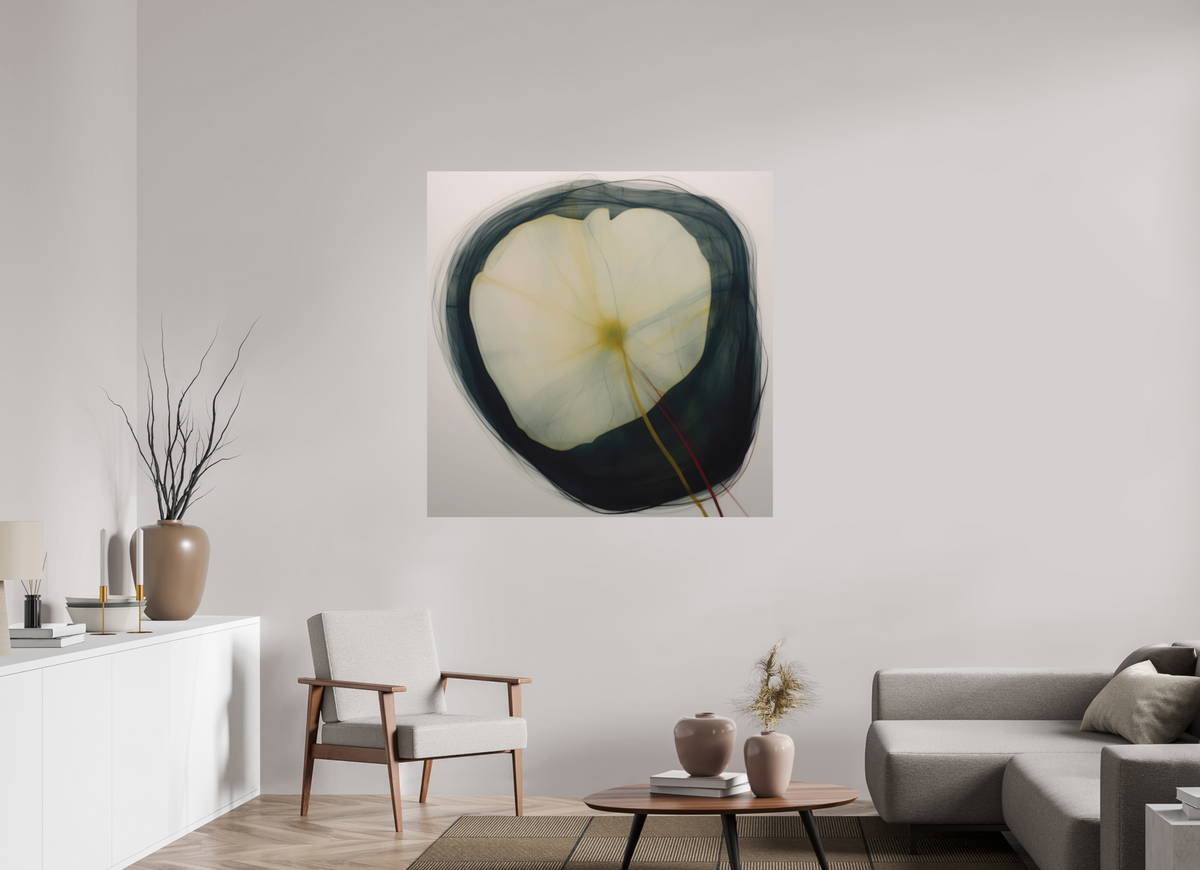 Lilly with Yellow and Red Stem printed directly on aluminium