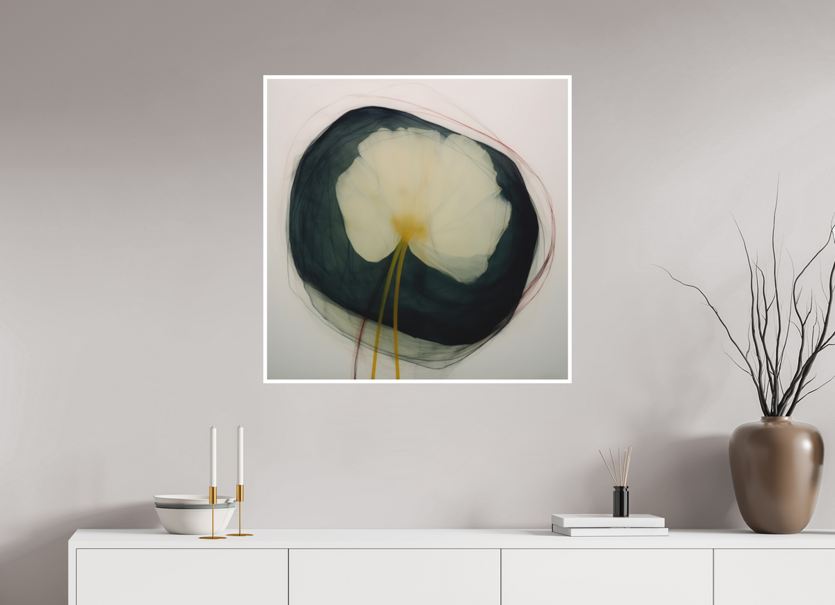 Lilly with Yellow Center Fine Art Print