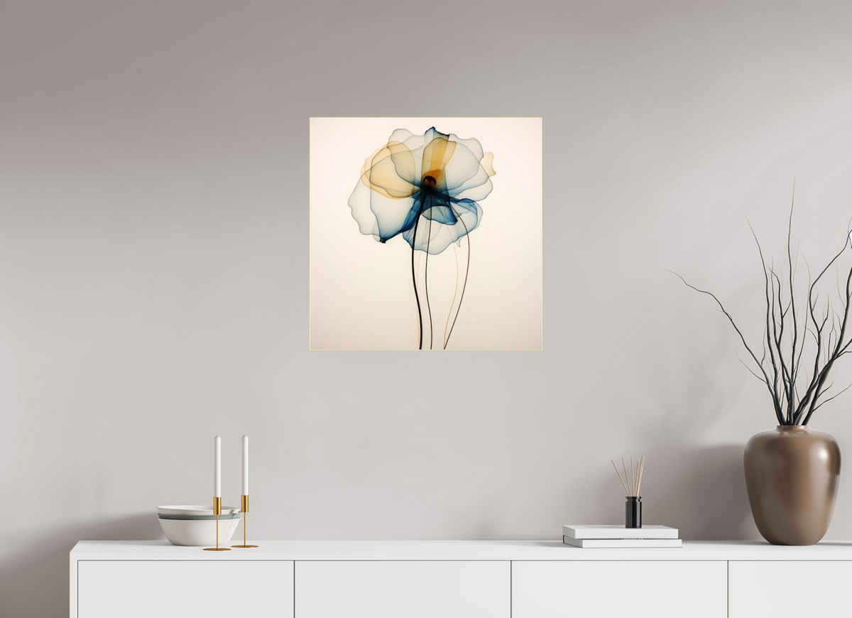 'Celestial Petal Dance' behind Plexiglass