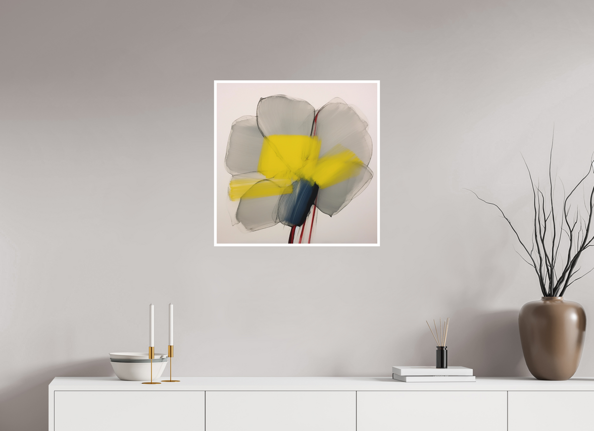'Glimmer of Serene Petals' Fine Art Print