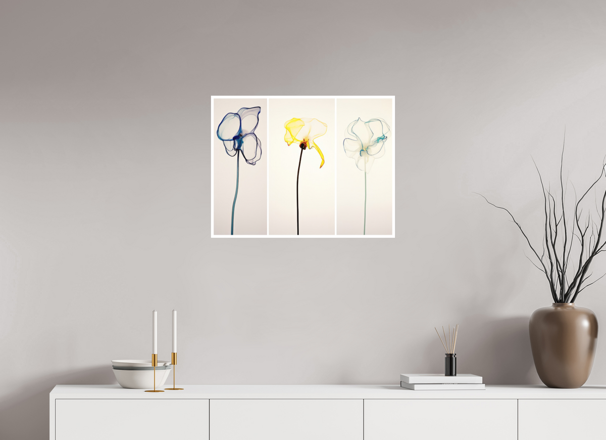 'Subtle Dance of Ethereal Blooms' Fine Art Print