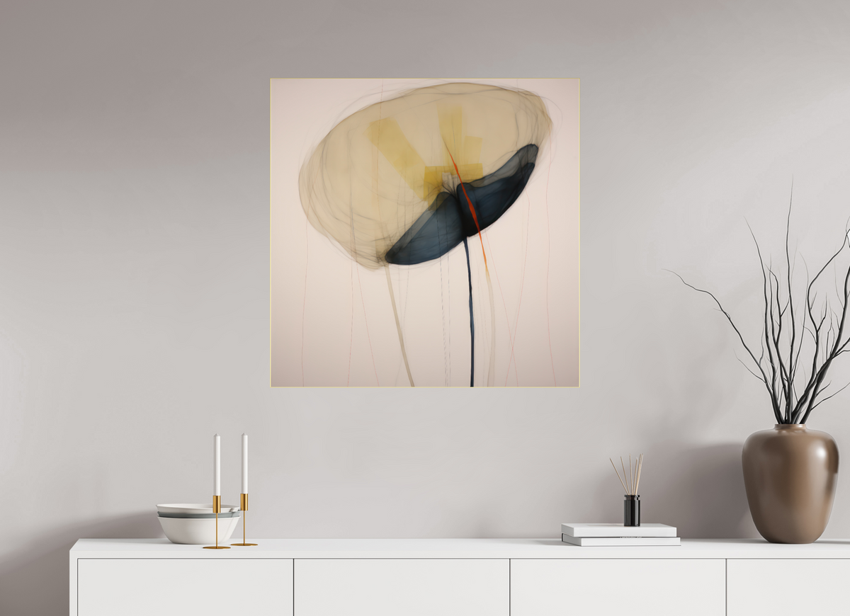 'Blossom Whisper' behind Plexiglass