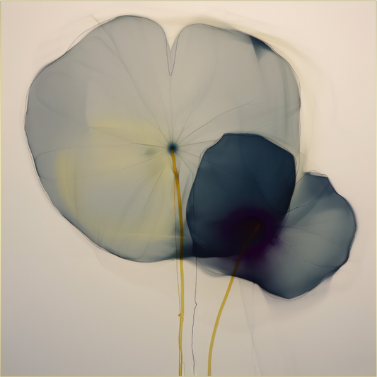 'Choreography of Silent Petals' behind Plexiglass