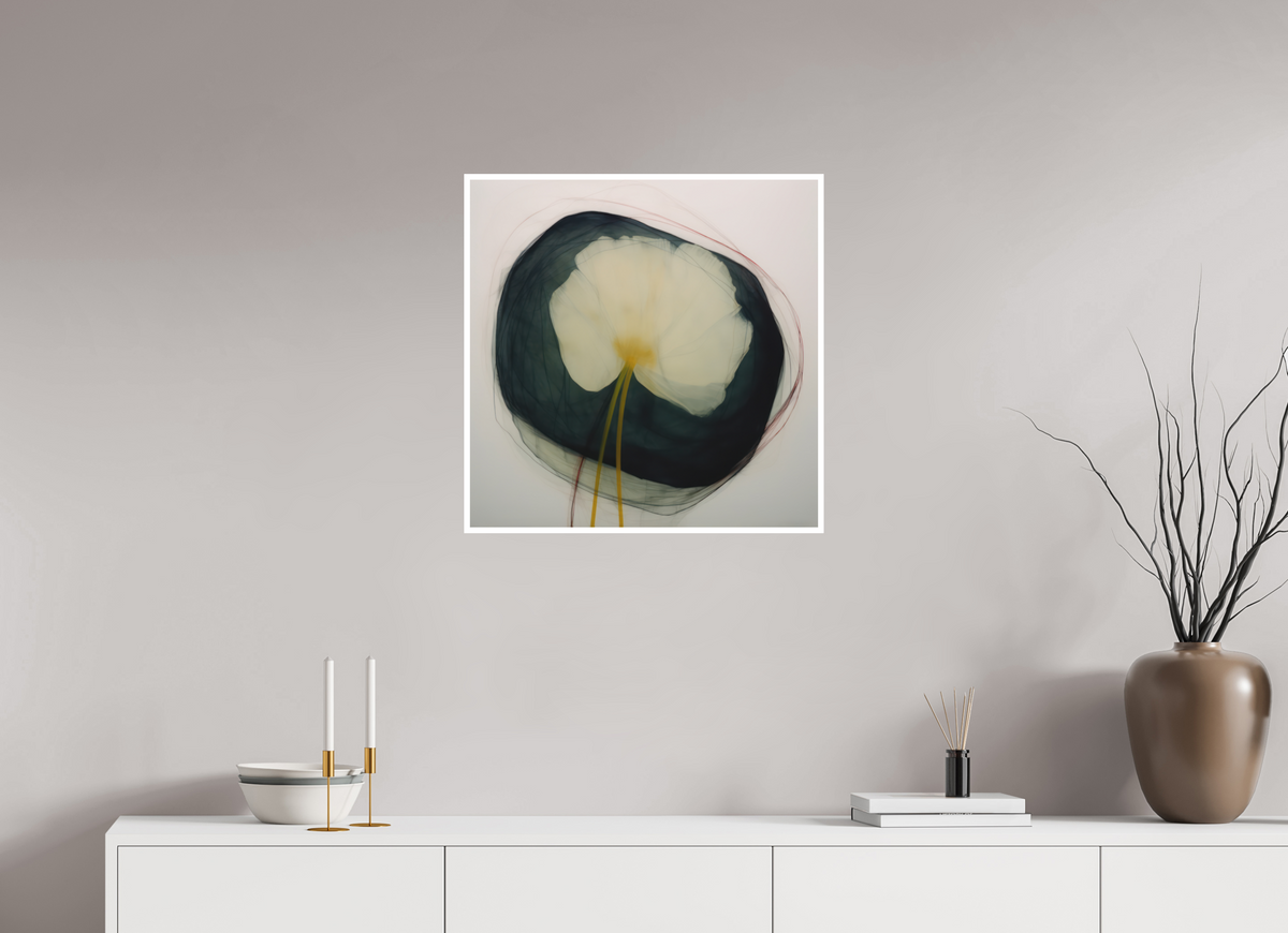 Lilly with Yellow Center Fine Art Print