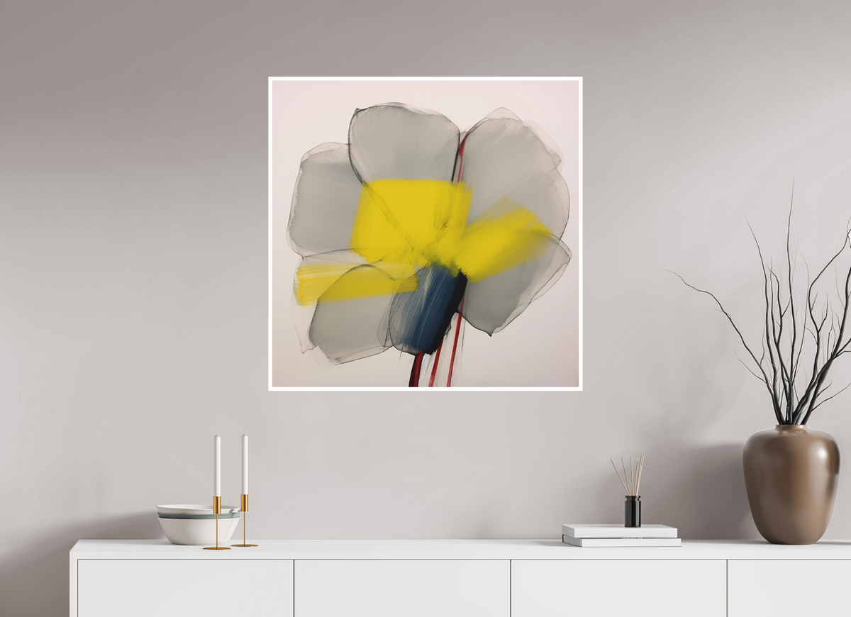 'Glimmer of Serene Petals' Fine Art Print