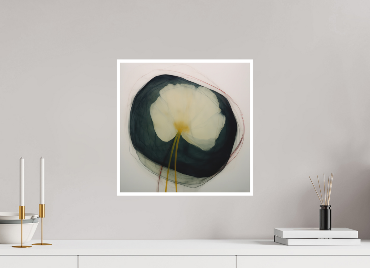 Lilly with Yellow Center Fine Art Print