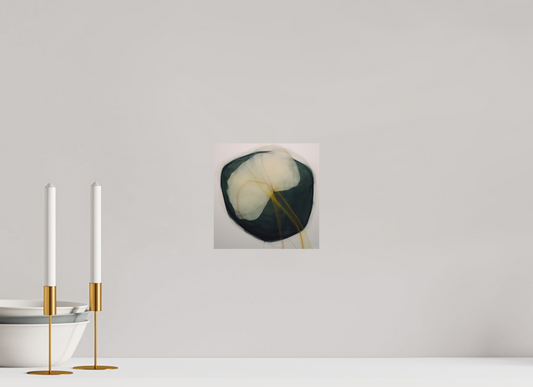 Lily with Yellow Stem printed on Aluminium
