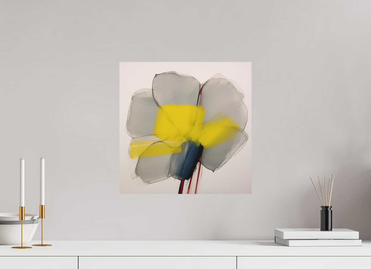'Glimmer of Serene Petals' printed on Aluminium