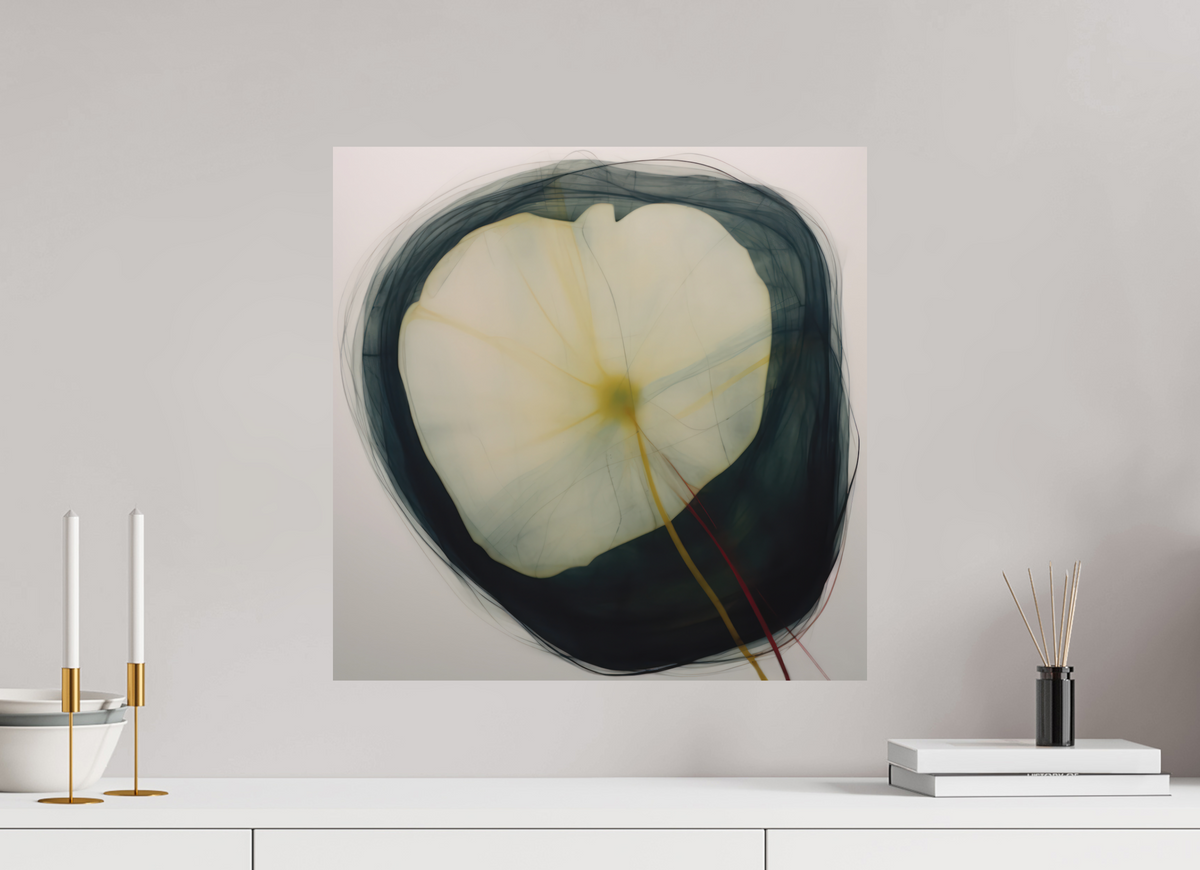 Lilly with Yellow and Red Stem printed directly on aluminium