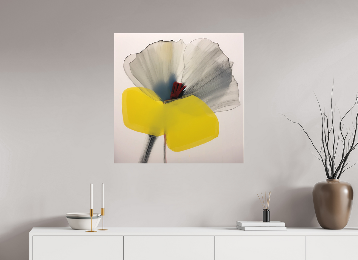 'Silent Petal Resonance' printed on Aluminium