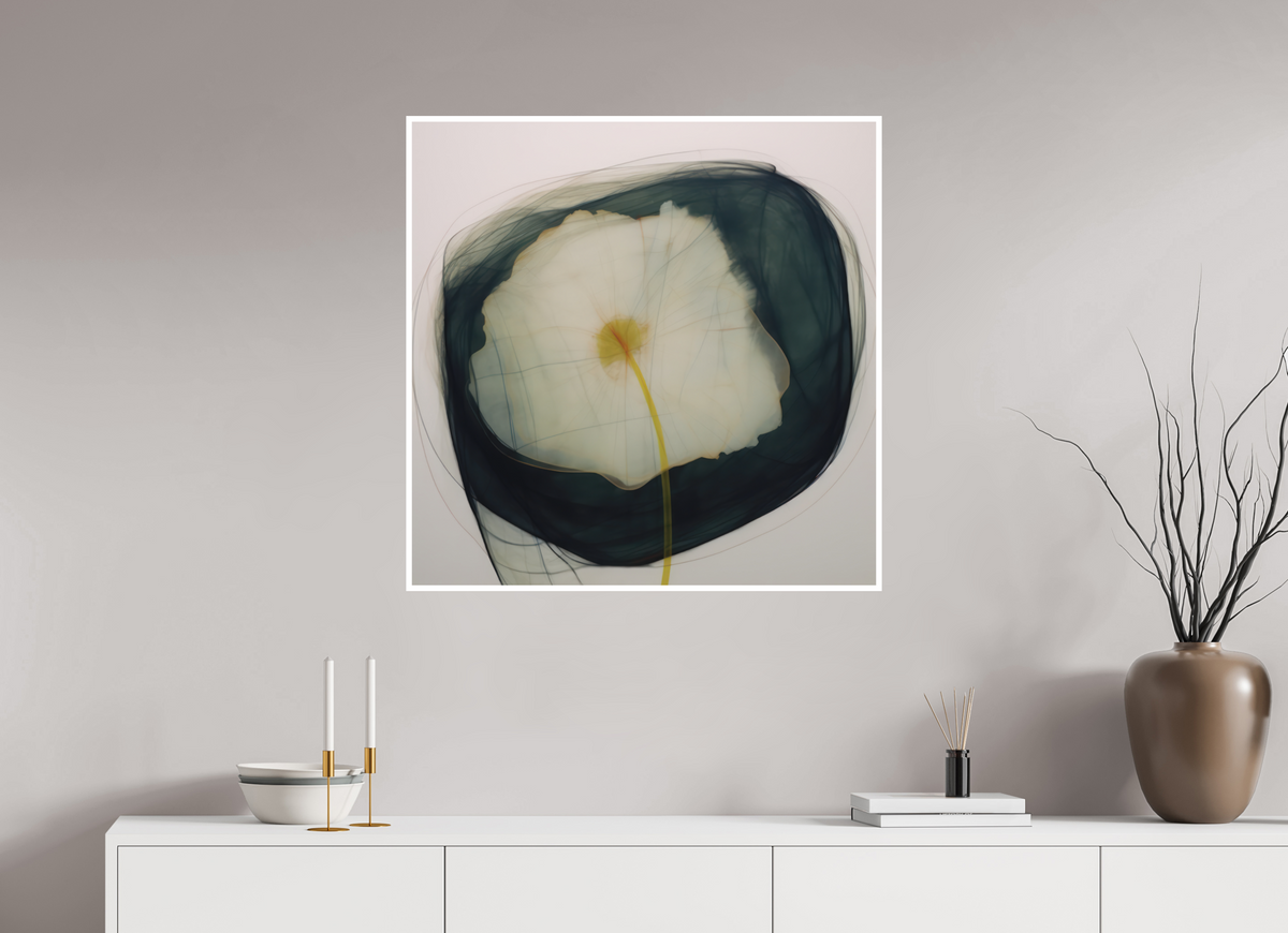 Lilly with Yellow and Red Center Fine Art Print