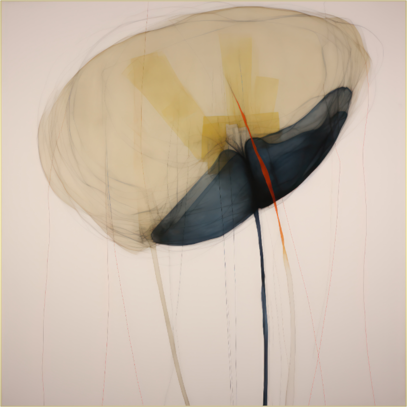 'Blossom Whisper' behind Plexiglass