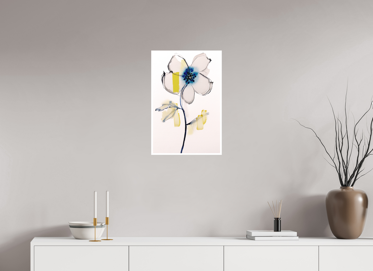 'Celestial Bloom in Stillness' (Fine Art Print on Canson Arches Aquarelle Water Color Paper)
