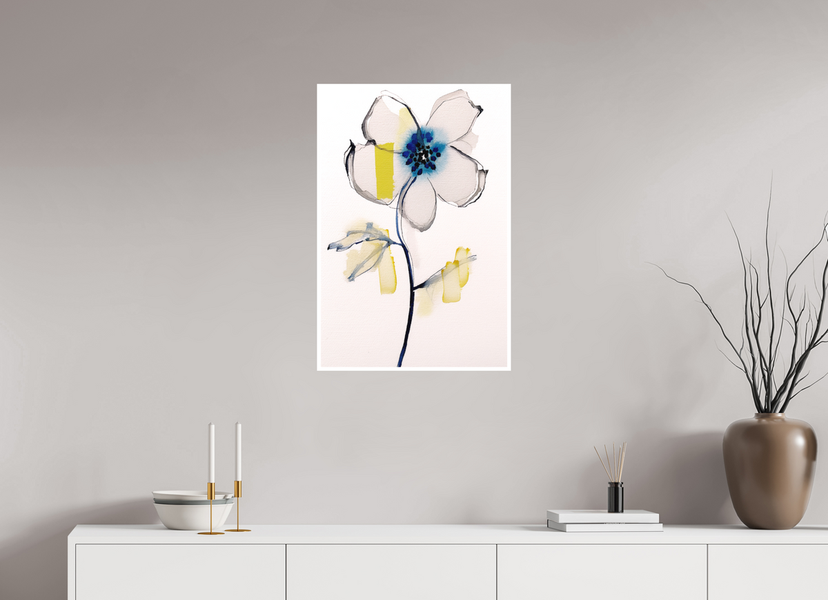 'Celestial Bloom in Stillness' (Fine Art Print on Canson Arches Aquarelle Water Color Paper)