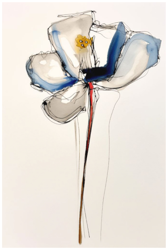 'Whispers of Blue Serenity' Fine Art Print on Hahnemühle Paper